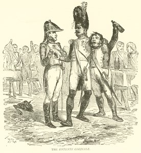 De Entente Cordiale (gravure) door French School