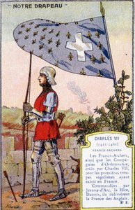 De vlag van de Francs Archers van Karel VII