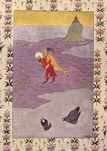 De Vierde reis van Sinbad, illustratie voor Sinbad de Zeeman, uit De Arabische Nachten, 1895