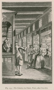 De Galeries du Palais, Parijs (naar Gravelot) door French School