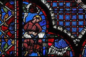 Het raam van de barmhartige Samaritaan: de schenkers - schoenmakers