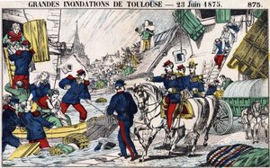 De grote overstromingen van Toulouse op 23 juni