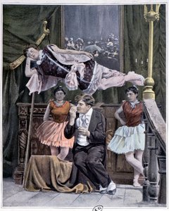 De Illusionist en zijn Levitatietrick, eind 19e eeuw