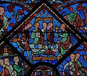 Het Joseph-raam: hij ontvangt zijn broers met een feest door French School