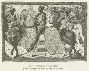 De koning van Engeland in Frankrijk