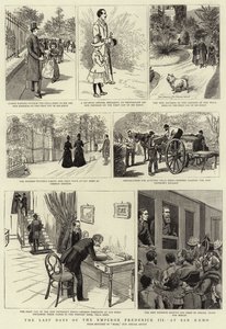 De Laatste Dagen van Keizer Frederik III in San Remo (gravure) door French School
