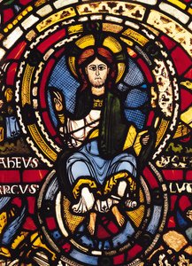 Het Laatste Oordeel, detail van Christus