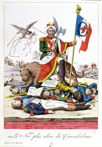Het laatste woord in kannibalisme, anti-Napoleon karikatuur, ca. 1815