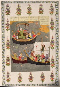De Laatste reis van Sinbad, illustratie voor Sinbad de Zeeman, uit De Arabische Nachten, 1895