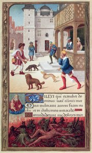 De melaatse, naar een 16e-eeuws manuscript
