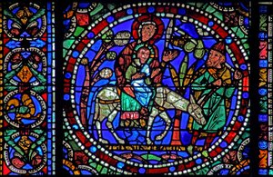 Het Leven van Christus-raam: Vlucht naar Egypte - en terugkeer