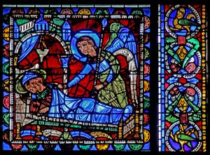 Het Leven van Christus-raam: Jozefs Droom door French School