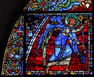 Het Leven van Christus-raam: een engel