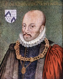 De heer van Montaigne - volgens het schilderij bewaard in het Musée Condé de Chantilly door French School