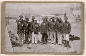 De missie Marchand, die vertrok uit Loango, in de Congo, en Fachoda, Soedan bereikte, 1897-98 door French School