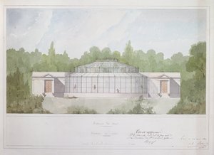 Het Apenhuis in de Jardin des Plantes in Parijs, 1835