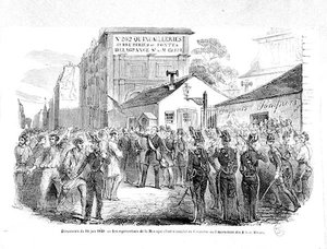 De Montagnards Conventie gehouden in het Parijs Conservatoire des Arts et Metiers op 13 juni 1849 door French School