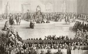 De Nationale Vergadering tijdens het bewind van Lodewijk XVI uit 