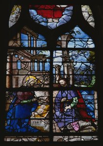 De geboorte van Christus, 1546 door French School