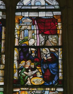 De geboorte van Christus, 1598 door French School