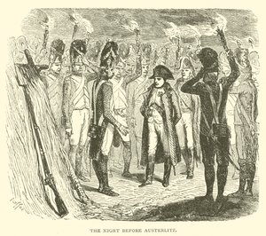 De nacht voor Austerlitz (gravure)