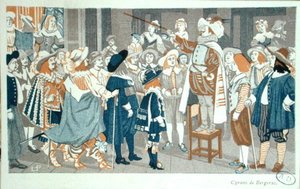 De Neusrede in het Hotel de Bourgogne, illustratie uit 