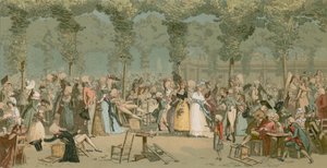 De Tuin van het Palais Royal door French School