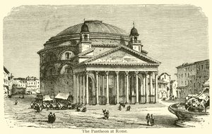 Het Pantheon in Rome door French School