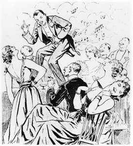 De Petomaan, illustratie voor Paris qui rit uit Le Ventomane, monologue comique door E. Grenet-Dancourt, Parijs, 1893