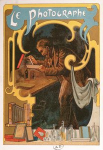De fotograaf, ca. 1899 door French School