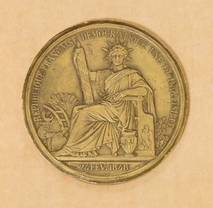 Het zegel van de Tweede Republiek, 1848 door French School