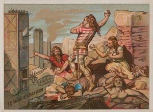 Het beleg van het Romeinse Avaricum door de Kelten