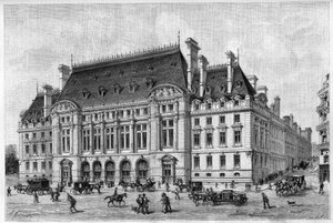 De Sorbonne werd gerenoveerd in 1887, vanaf de rue des Ecoles. door French School
