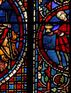 Het raam van Sint-Lubin: schenkers - wijnmakers