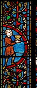 Het raam van Sint-Lubin: schenkers - wijnmakers