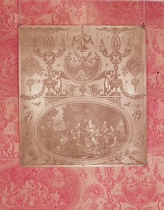 Het verhaal van Telemachus, plaat voor bedrukking op Toile de Jouy-stof