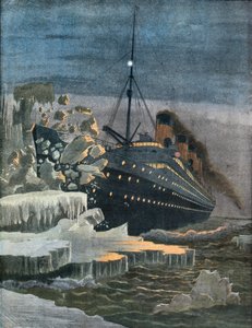 De Titanic botst tegen een ijsberg door French School