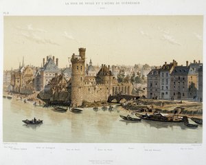 De Toren van Nesles en het Hotel de Guenegaud in 1650 - in 