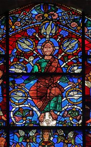 De Boom van Jesse: Christus met 7 duiven van de Heilige Geest: links Habakuk en rechts Sofonias