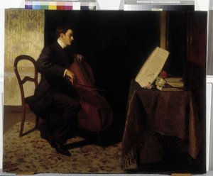 De Cellist door French School