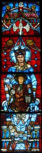 De Maagd en Kind: Het Notre Dame de la Belle Verriere-raam door French School