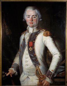 De burggraaf van Lostanges: Jean-Louis de Lostanges (1752-1822), kapitein van de infanterie, met het Kruis van Saint-Louis door French School