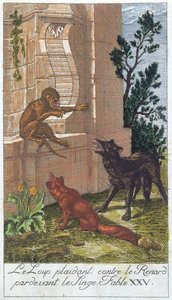 De wolf, de vos en de aap, uit 