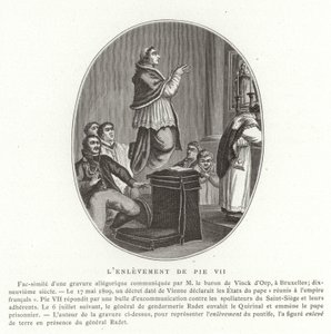 De ontvoering van paus Pius VII, Rome, 6 juli 1809