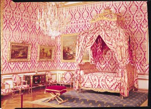 De slaapkamer van de dauphin met het bed van Madame de Seran, Louis XV-stijl, 1729-74