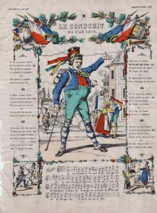 De dienstplichtige van het jaar 1810 Franse lied uit de 19e eeuw door French School