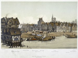 De wijk van het Hotel de Ville de Paris in 1583 - in 