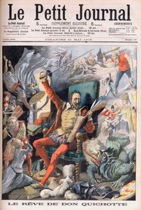 De droom van Don Quichot. Le Rêve de Don Quichote (Miguel De Cervantes) - Illustratie voor Le Petit Journal, 21 mei 1905 door French School