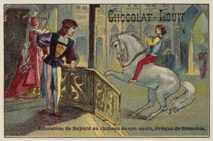 De opvoeding van Bayard in het kasteel van zijn oom, de bisschop van Grenoble door French School