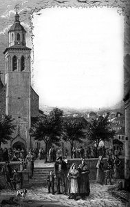 De familie van Bernadette Soubirous (1844-1879) in Lourdes, Hautes Pyrenees (65) door French School